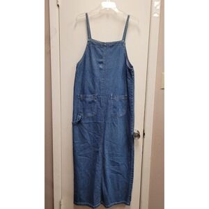 Vgt Baccini denim‎ long  summer dress 100% Cottom Pockets Women's Size Medium